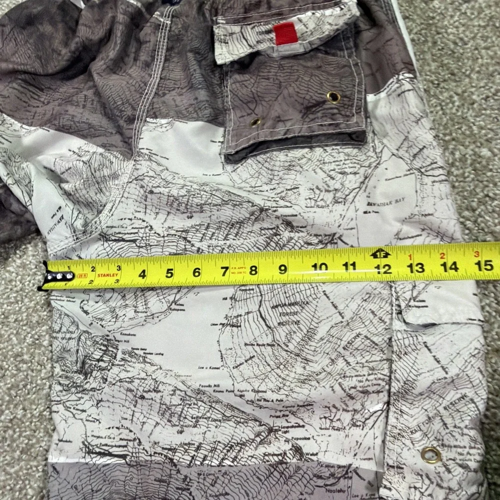 Vintage Surfmentality Y2K Aop Board Shorts Baggy Essentiaks 32 Waist